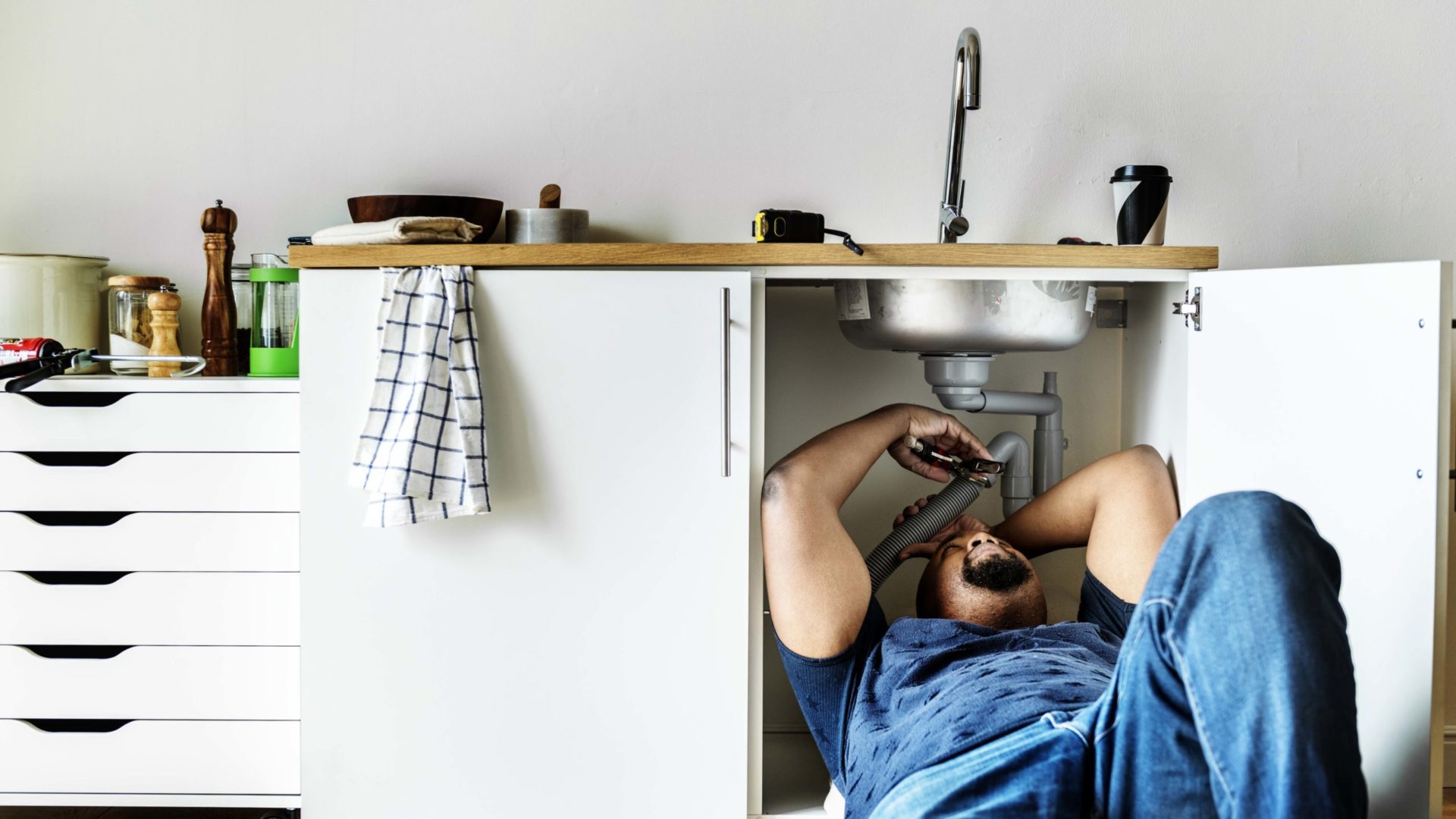 atasco en las tuberías