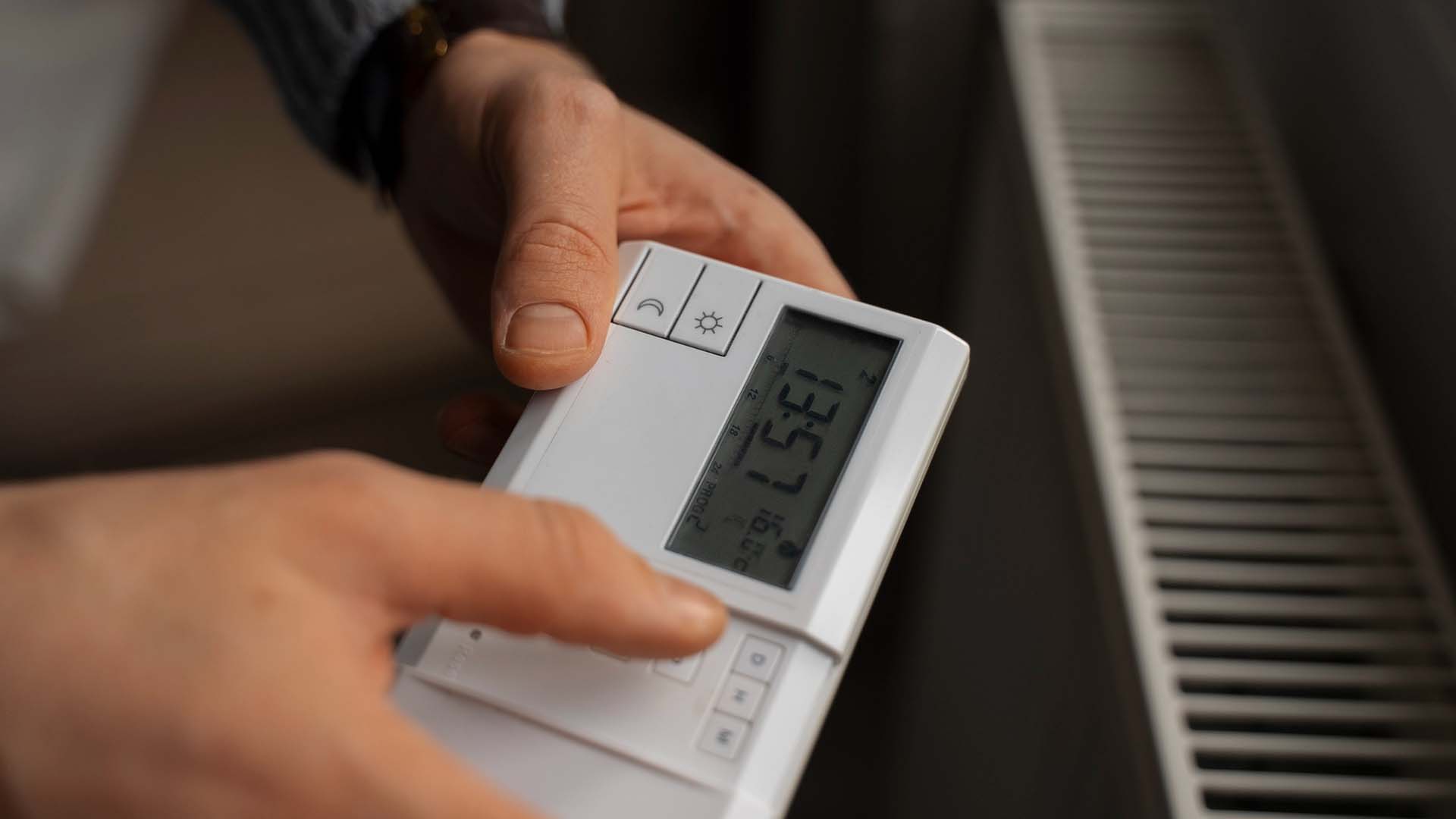 Fontanería inteligente termostato